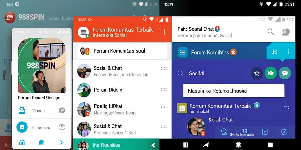Antarmuka pengguna 988SPIN yang menarik dan interaktif.