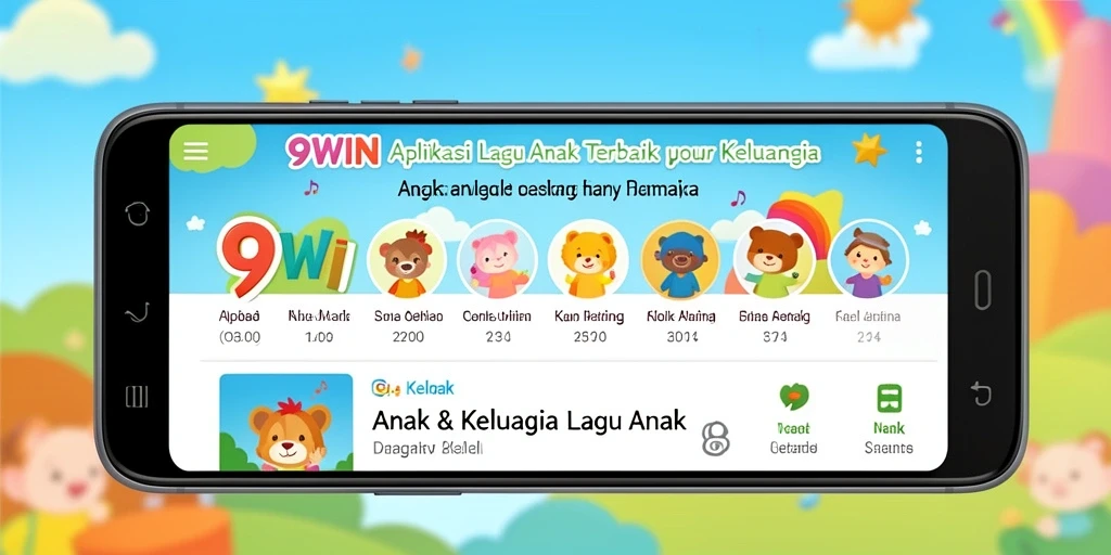 Tampilan antarmuka aplikasi 9WIN yang ramah anak dan menarik.