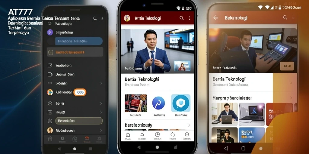 Tampilan antarmuka AT777 yang modern dan fungsional.