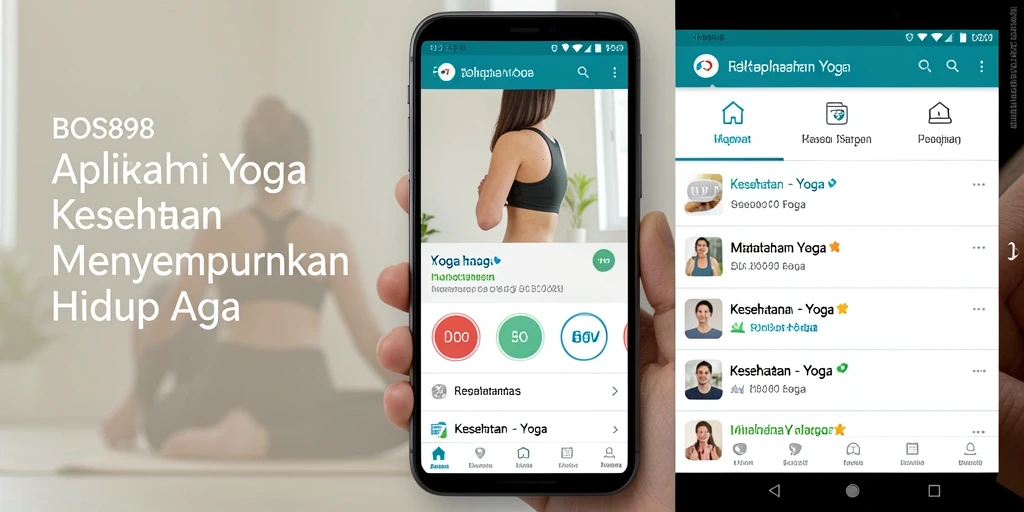 Antarmuka BOS898 yang intuitif dan penuh warna untuk latihan yoga.
