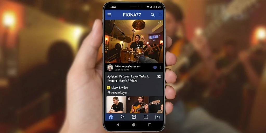 Tangkapan layar FIONA77 menampilkan antarmuka perekaman yang sederhana dan fungsional.