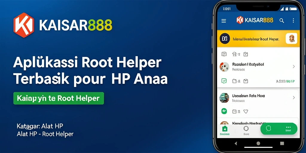 Antarmuka menarik KAISAR888 untuk manajemen Root Helper yang efisien.