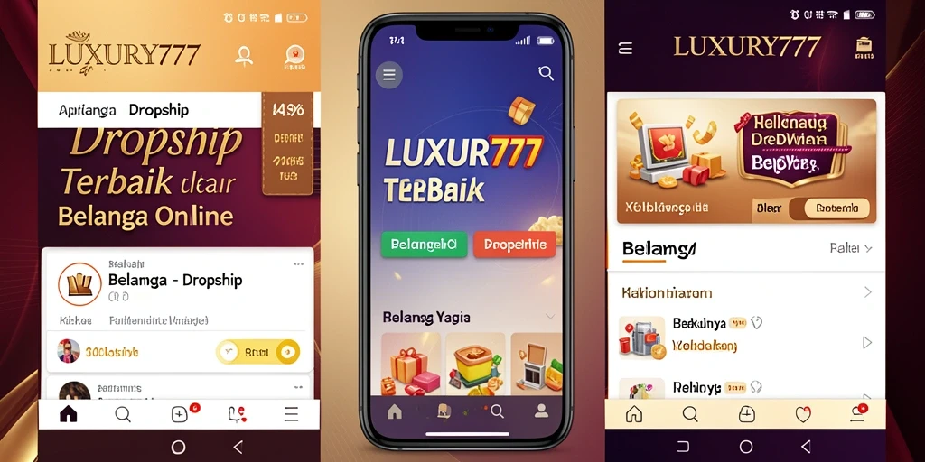 Antarmuka LUXURY777 yang menarik untuk proses Dropship.